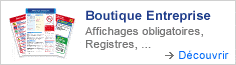 Affichages obligatoires, registre, ...