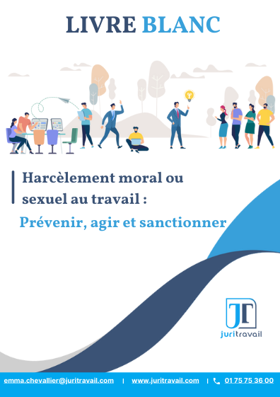 livre blanc Harcèlement moral ou sexuel au travail : Prévenir, agir et sanctionner