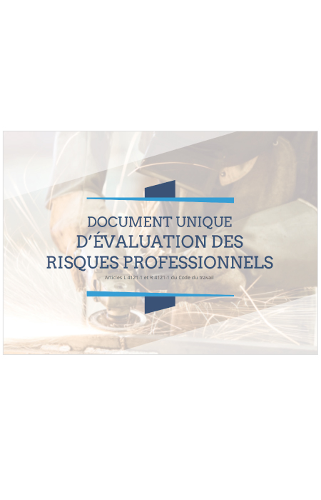 visuel Document unique d'évaluation des risques professionnels - obligatoire pour toutes les entreprises 