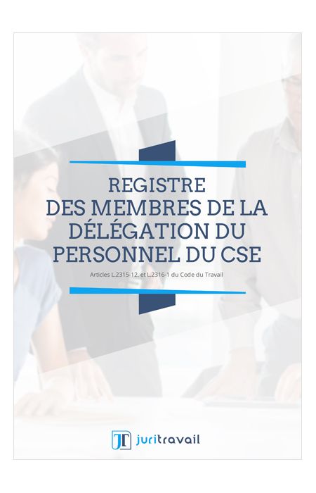 visuel Registre des membres de la délégation du personnel du CSE